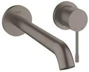 Baterie lavoar incastrata Grohe Essence L 23 cm antracit periat Hard Graphite fara corp ingropat