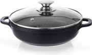 Oală din aluminiu neaderent cu capac din sticlă Orion Grande, ⌀ 24 cm