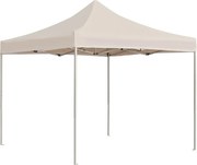 vidaXL Cort de petrecere profesional pliabil, crem, 2 x 2 m, aluminiu