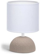 Lampă de masă 1xE14/40W/230V maro/albă Aigostar