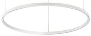 Ideal Lux - Lustră LED suspendată pe cablu ORACLE SLIM, 37W, 230V, 3000K, Ø 70 cm, albă