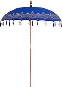 vidaXL Parasol Balinez albastru 185 x 185 x 260 cm