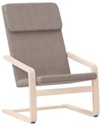 vidaXL Scaun de relaxare, gri taupe, material textil