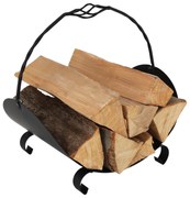 Coş pentru lemne, negru, fier forjat, ZENOL