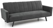 Canapea extensibila Armando velvet gri – H78 cm