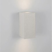 Aplica perete moderna de exterior cu iluminat ambiental IP65 FUENTO II alba