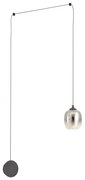Redo 01-3484 - Lampă de perete LED KHADI, 6W, 230V, CRI90, Ø12 cm, negru/fumuriu