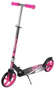 Trotineta copii si adolescenti NOVOKIDS™ Storm Camo PRO, Maxim 100 kg, Functie Super Brake, Maner reglabil pe inaltime, Diametru roata 200 mm, Roz