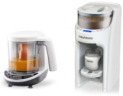 Pachet Bebe Start - Espressor lapte Formula Pro Advanced All White + Robot One Step Baby Food Maker Baby Brezza