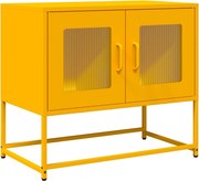 vidaXL Dulap TV, galben muștar, 68x39x60,5 cm, oțel laminat la rece
