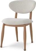 Scaun design elegant LUX Allston, sentier cream/ natur