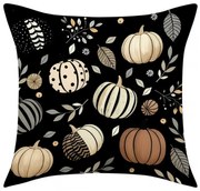 Fata de perna PUMPKIN NOIR 45x45 cm, negru