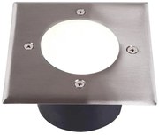 Corp de iluminat LED pentru căi de acces MIVO LED/3W/230V 12x12 cm IP67 crom mat