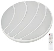 Plafonieră LED dimabilă SHELL WHITE LED/40W/230V + telecomandă