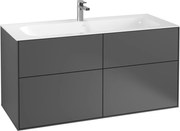 Villeroy &amp; Boch Finion dulap 119.6x49.8x59.1 cm sub chiuveta pe perete antracit F05000GK