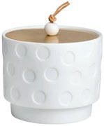 Cutie alba din portelan BIG DOTS
