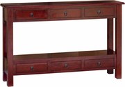 vidaXL Masă de consolă Maro 115 x 32 x 75,5 cm Lemn masiv de mahon