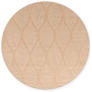 Covor pentru exterior și interior bej/fildeș rotund ø 160 cm Duet Liora – NORTHRUGS