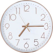 vidaXL Ceas de perete, auriu rose, 30 cm