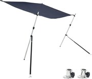 vidaXL Set extensie parasolar T-Top, albastru, 170x170x(113-182,5) cm