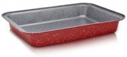 Tava pentru copt Oliver Voltz OV51222RS39, 39.5 cm, Finisaj marmura, Dreptunghiulara, Rosu