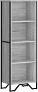 vidaXL Bibliotecă, gri sonoma, 50x31x137,5 cm, lemn prelucrat