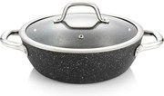 Tigaie adâncă cu capac Tescoma PRESIDENT Stone, 24 cm, 24 cm
