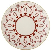 Farfurie crem pentru desert din gresie ø 16 cm cu model de Crăciun Jolly – Bloomingville