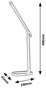 Lampă de masă LED tactilă dimabilă Rabalux LED/7W/230V neagră