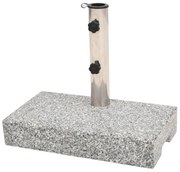 vidaXL Suport umbrelă de soare Granit Dreptunghiular 25 kg