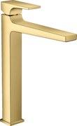 Baterie lavoar Hansgrohe Metropol 260, ventil push-open, polished gold optic - 32512990