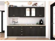 Bucatarie Zebra 2.6m MDF Wenge - frezare mustata