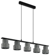 Eglo 39855 - Lustră HILCOTT suspendată pe cablu, 5xE27/40W/230V