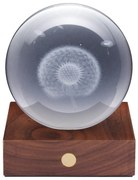 Decorațiune luminoasă maro închis cu USB Amber – Gingko