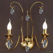 Aplica perete stil clasic cu cristale K9 Alessia auriu