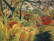 Reproducere Tiger in a Tropical Storn, Henri Rousseau