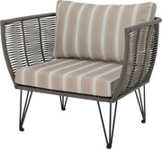 Fotoliu de grădină bej capitonat Mundo – Bloomingville