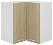vidaXL Dulap de colț suspendat “Lyon” stejar sonoma 57x57x60cm