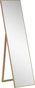 HOMCOM Oglindă pentru întregul corp cu suport, independentă, 40 cm x 150 cm, natural | Aosom Romania