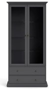 Vitrină gri 96x201 cm Paris – Tvilum
