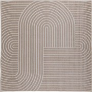 vidaXL Covoare de zonă Pătrat PALMERAS Bej 120 x 120 cm Poliester