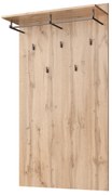 Cuier de perete tip panou MORATIZ 80, stejar wotan