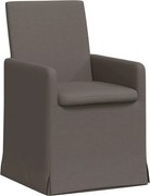 vidaXL Scaune de dining cu roți 2 pcs Gri deschis 57 x 67 x 95 cm in