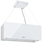 Kronleuchter XL, hotă de aragaz, 90 cm, circulație, 590m³ / h, LED, ecran tactil, alb