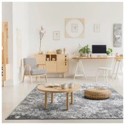 Covor Beenom design abstract gri-alb 1007-122 Selectează mărime: 080 X 150