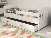 Pat copii MIKI 160X80 B6 cu protecții cu somieră