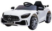 Masinuta Electrica cu acumulator pentru copii NOVOKIDS™ Mercedes AMG GTR , Roti din Cauciuc EVA, 3-8 ani , usi cu deschidere , Baterie12V, 2 Viteze,