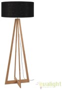 Lampadar realizat din materiale naturale, durabile si ecologice, EVEREST/F negru