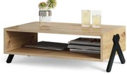 Masuta de cafea in decor stejar artisan DENZI 90x60 cm