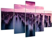 Tablou cu pari din lemn (150x105 cm)